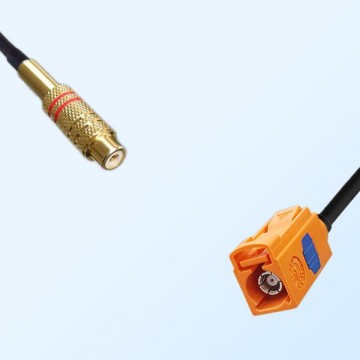 RCA Female - Fakra M 2003 Pastel Orange Female Cable Assemblies