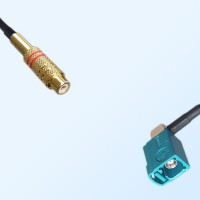 RCA Female - Fakra Z 5021 Water Blue Female R/A Cable Assemblies