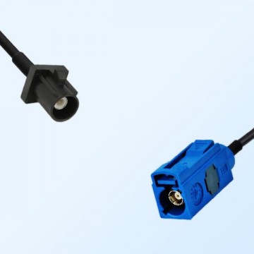 Fakra C 5005 Blue Female - Fakra A 9005 Black Male Cable Assemblies