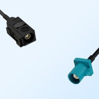 Fakra Z Water Blue Male Fakra A 9005 Black Female Cable Assemblies