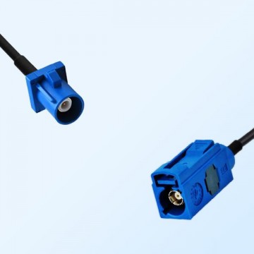 Fakra C 5005 Blue Female - Fakra C 5005 Blue Male Cable Assemblies