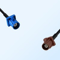 Fakra F 8011 Brown Male - Fakra C 5005 Blue Male Cable Assemblies