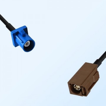 Fakra F 8011 Brown Female - Fakra C 5005 Blue Male Cable Assemblies