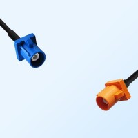 Fakra M 2003 Pastel Orange Male Fakra C 5005 Blue Male Cable Assembly