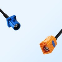 Fakra M 2003 Pastel Orange Female Fakra C 5005 Blue Male Cable