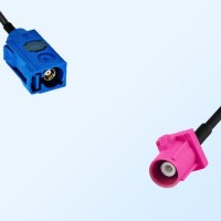 Fakra H 4003 Violet Male - Fakra C 5005 Blue Female Cable Assemblies