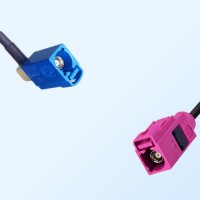 Fakra H 4003 Violet Female Fakra C 5005 Blue Female R/A Cable Assembly