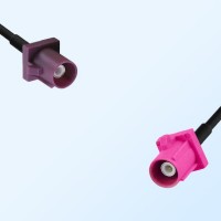 Fakra H 4003 Violet Male - Fakra D 4004 Bordeaux Male Cable Assemblies