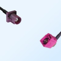 Fakra H 4003 Violet Female R/A Fakra D Bordeaux Male Cable Assemblies