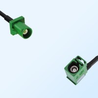 Fakra E 6002 Green Female R/A Fakra E 6002 Green Male Cable Assemblies