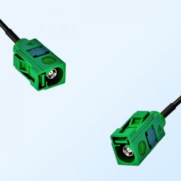 Fakra E 6002 Green Female - Fakra E 6002 Green Female Cable Assemblies