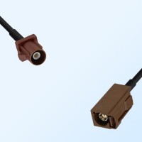 Fakra F 8011 Brown Male - Fakra F 8011 Brown Female Cable Assemblies
