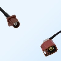 Fakra F 8011 Brown Male Fakra F 8011 Brown Female R/A Cable Assemblies