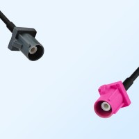 Fakra H 4003 Violet Male - Fakra G 7031 Grey Male Cable Assemblies