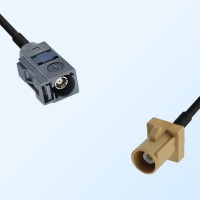 Fakra I 1001 Beige Male - Fakra G 7031 Grey Female Cable Assemblies