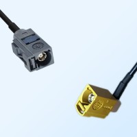 Fakra K 1027 Curry Female R/A Fakra G 7031 Grey Female Cable Assembly