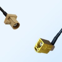 Fakra K 1027 Curry Female R/A Fakra I 1001 Beige Male Cable Assemblies
