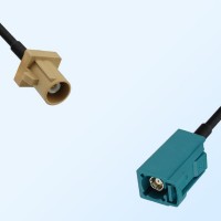 Fakra Z Water Blue Female Fakra I 1001 Beige Male Cable Assemblies