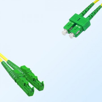 SC/APC E2000/APC Duplex Jumper Cable OS2 9/125 Singlemode