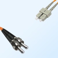 SC SMA905 Duplex Jumper Cable OM2 50/125 Multimode
