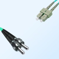 SC SMA905 Duplex Jumper Cable OM3 50/125 Multimode
