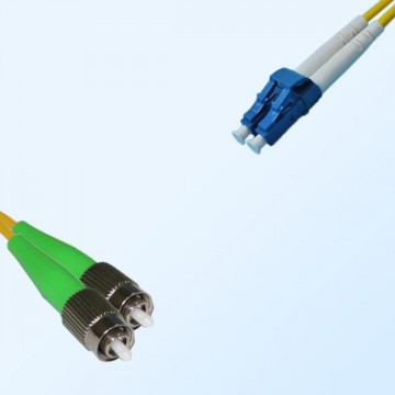 LC FC/APC Duplex Jumper Cable OS2 9/125 Singlemode