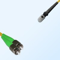 MTRJ Female FC/APC Duplex Jumper Cable OS2 9/125 Singlemode