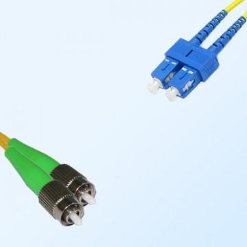 SC FC/APC Duplex Jumper Cable OS2 9/125 Singlemode