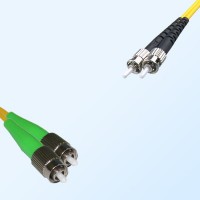 ST FC/APC Duplex Jumper Cable OS2 9/125 Singlemode