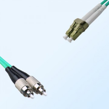 LC FC Duplex Jumper Cable OM4 50/125 Multimode