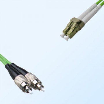LC FC Duplex Jumper Cable OM5 50/125 Multimode