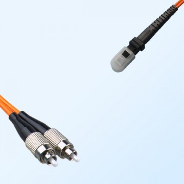 MTRJ Female FC Duplex Jumper Cable OM1 62.5/125 Multimode