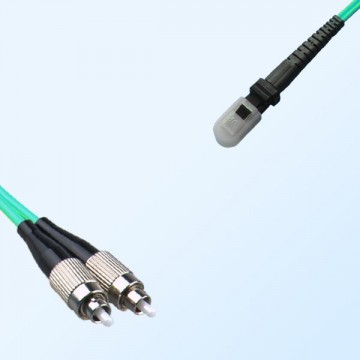 MTRJ Female FC Duplex Jumper Cable OM3 50/125 Multimode