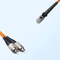 MTRJ Male FC Duplex Jumper Cable OM1 62.5/125 Multimode