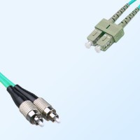 FC SC Duplex Jumper Cable OM3 50/125 Multimode