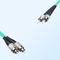 FC ST Duplex Jumper Cable OM3 50/125 Multimode