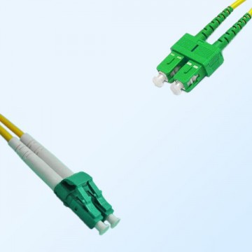 SC/APC LC/APC Duplex Jumper Cable OS2 9/125 Singlemode
