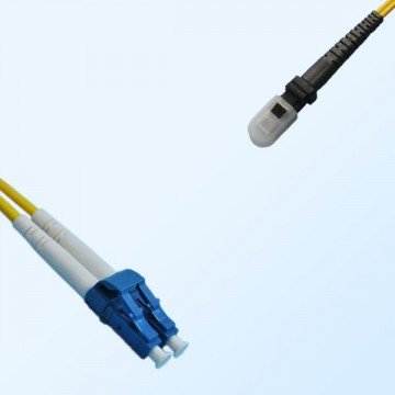 MTRJ Female LC Duplex Jumper Cable OS2 9/125 Singlemode