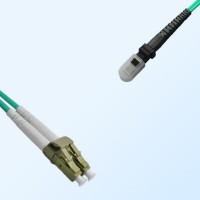 MTRJ Female LC Duplex Jumper Cable OM3 50/125 Multimode