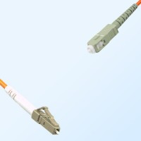 SC LC Simplex Jumper Cable OM1 62.5/125 Multimode