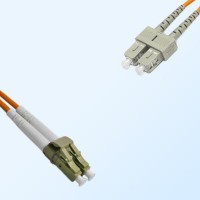 LC SC Duplex Jumper Cable OM1 62.5/125 Multimode