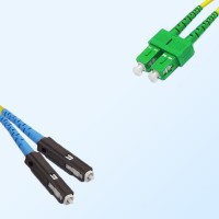 SC/APC MU Duplex Jumper Cable OS2 9/125 Singlemode
