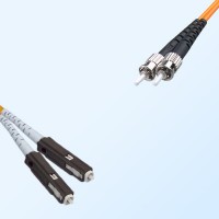 MU ST Duplex Jumper Cable OM1 62.5/125 Multimode