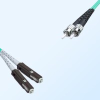 MU ST Duplex Jumper Cable OM4 50/125 Multimode