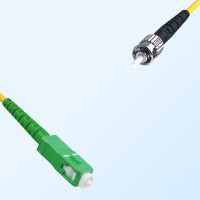 ST SC/APC Simplex Jumper Cable OS2 9/125 Singlemode