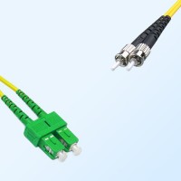 ST SC/APC Duplex Jumper Cable OS2 9/125 Singlemode