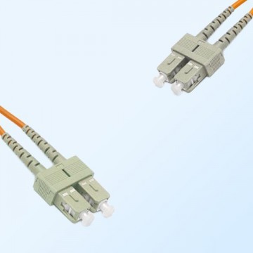 SC SC Duplex Jumper Cable OM1 62.5/125 Multimode