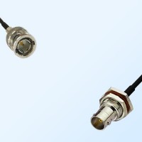 75Ohm BNC Male - BNC Bulkhead Female with O-Ring Cable Assemblies