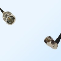 75Ohm BNC Male - F Male Right Angle Cable Assemblies