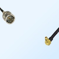 75Ohm MMCX Male Right Angle - BNC Male Cable Assemblies